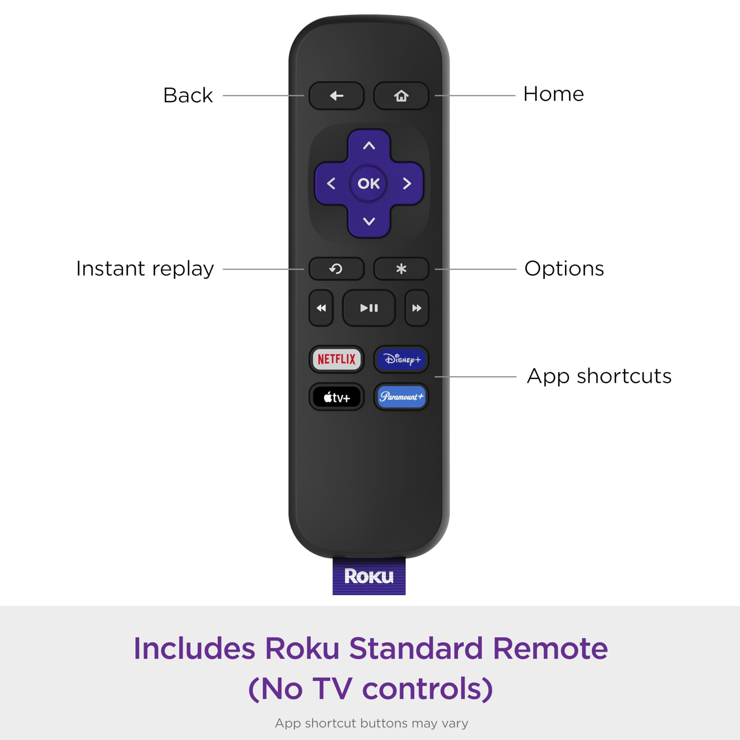 Roku Roku Express | HD Roku Streaming Device with Standard Remote (no TV controls), Free & Live TV