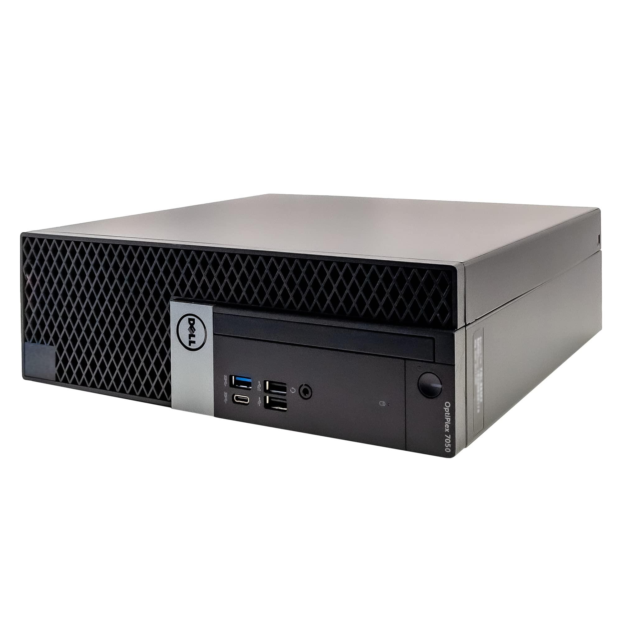 Dell Dell OptiPlex 7050 Small Desktop Computer (SFF) PC | Intel i5 (3.8GHz Turbo) | 16GB DDR4 RAM | 500GB SSD + 1TB | WiFi-5G + BT | Win 10 Pro | New 24 Monitor | RGB Mouse, Keyboard + Speakers (Renewed)