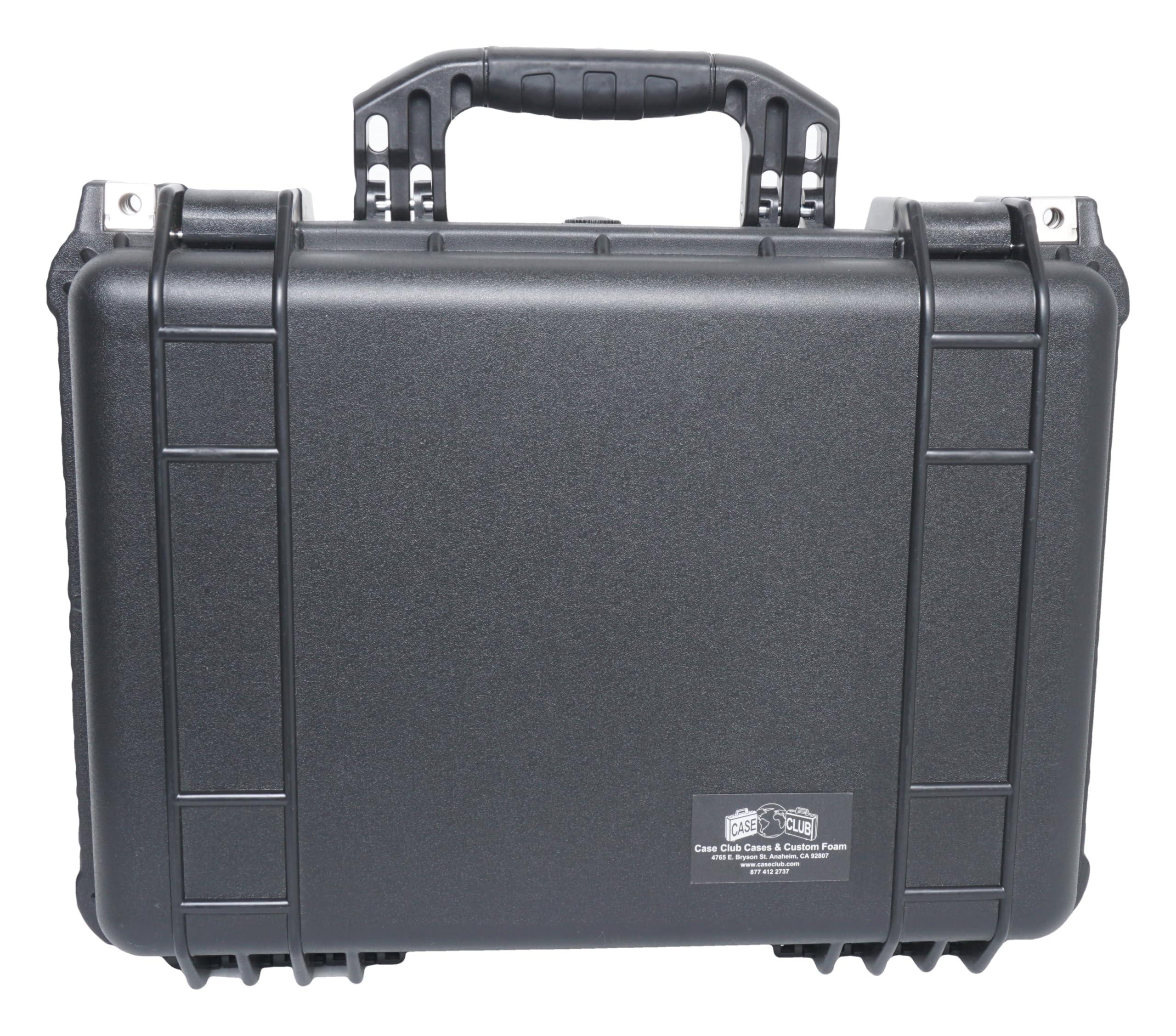 Case Club Waterproof Hard Case fits Starlink Mini Dish Kit -Precision Cut Foam For Starlink Mini, Kickstand, Pipe Adapter, Power Supply, Cables, Ethernet Cable & More in Dual Level Closed-Cell Durable Foam