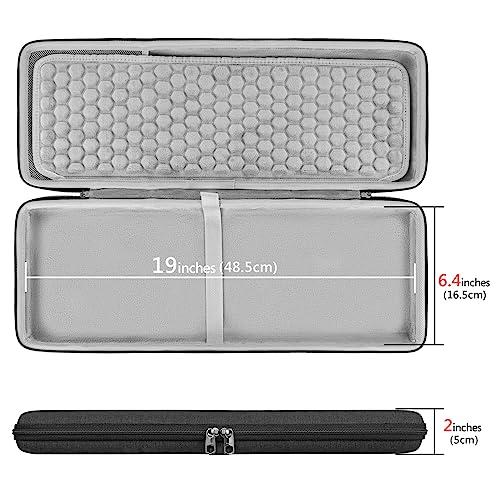 GEEKRIA Geekria Full Size Keyboard Case, Hard Shell Travel Carrying Bag for 108 Keys Computer Mechanical Gaming Keyboard, Compatible with Logitech G915 / G915 X (Dark Gray)