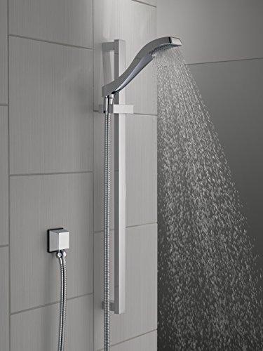 DELTA FAUCET Delta Faucet Dryden Single-Spray Touch-Clean Wall-Mount Slide Bar Hand Held Shower with Hose, Chrome 57051