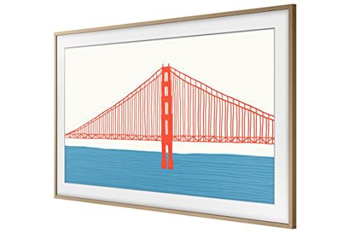 SAMSUNG SAMSUNG ( Modern Teak Frame Customizable Bezel, 55 Inch, 2021 Model)