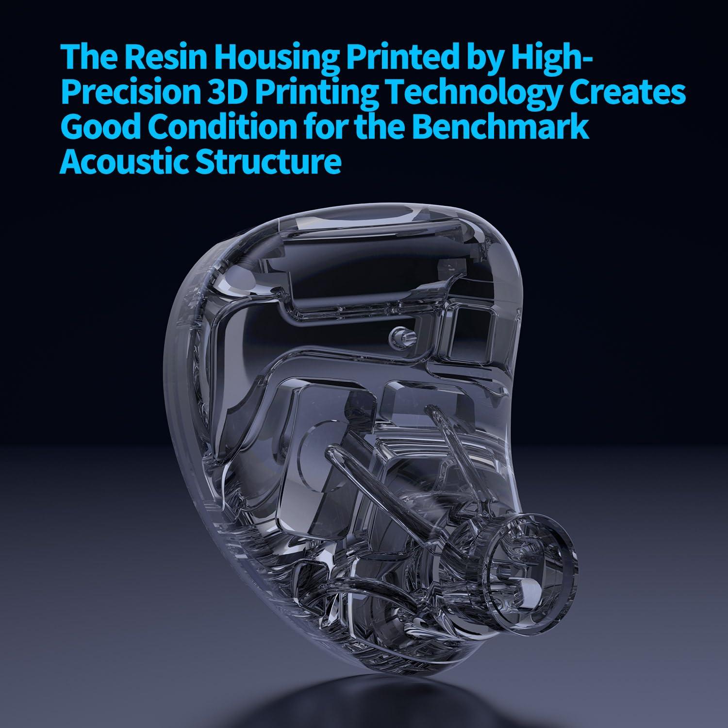 Bawjog KZ AS24 Pro in Ear Monitor Headphones, HiFi Bass Noise Isolation Earphones, 12 Balanced Armature Drivers IEM Wired Earbuds (Without mic, Standard Version)