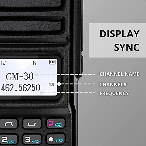 Radioddity 2 Pack Radioddity GM-30 GMRS Handheld 5W Two Way Radio + Radioddity PC001 FTDI Programming Cable, Plug and Play