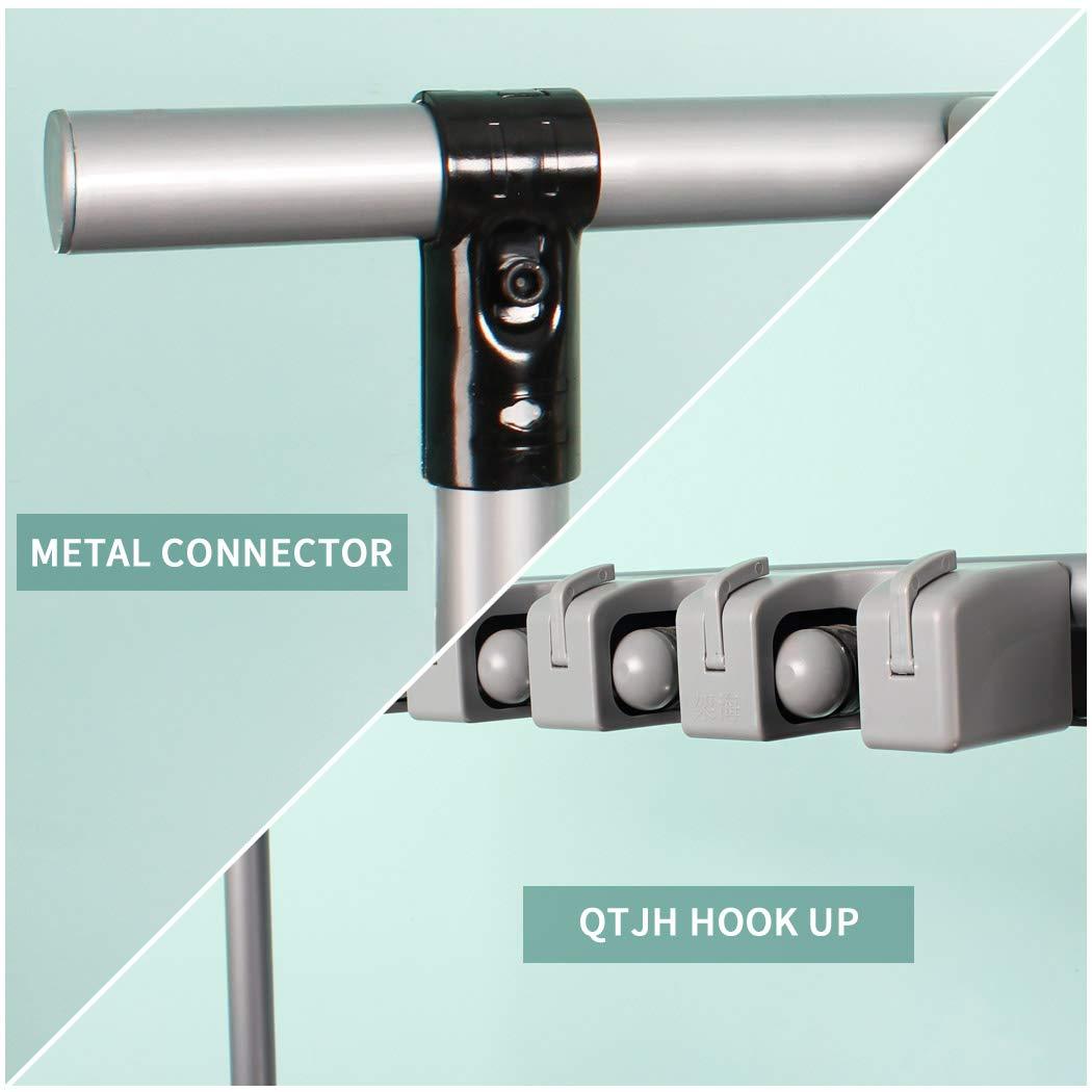 QTJH QTJH Broom Mop Holder Floor-Mounted mop Rack Cleaning Tool storage for laundry room closet organizer (6racks)