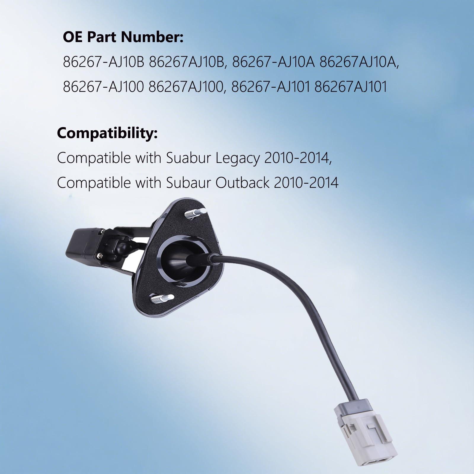 Slakerbe Slakerbe 86267-AJ10B Rear View Backup Camera,Parking Back Up Assist Camera Rear View Back Up Camera with Bracket Compatible for Subaru for Legacy Outback 2010-2014 86267-AJ10A 86267AJ10B 86267AJ10A