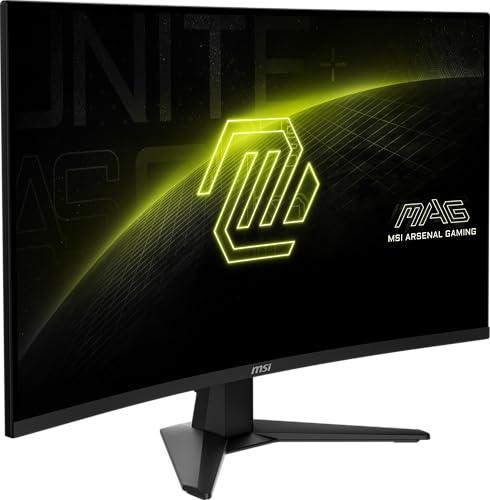 MSI MSI MAG 32CQ6F 31.5-inch IPS 2560 x 1440 (QHD) Computer Monitor, 180Hz, Adaptive-Synch, HDMI, Display Port, VGA Port, VESA Mountable, Tilt, Height Adjustable, Speaker, 0.5ms, Black