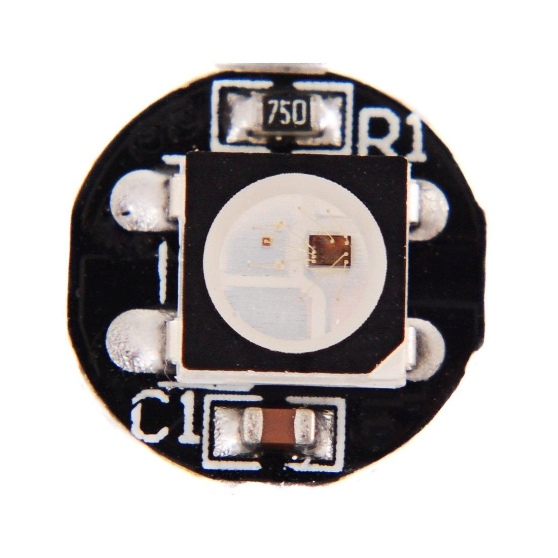 BTF-LIGHTING BTF-LIGHTING WS2812B 100PCS 5050SMD Individually Addressable Smart RGB LED Pixel for Arduino Single 1-led RGB LED Module Pixels Color Light Black PCB Only DC5V Christmas(No Adapter or Controller)