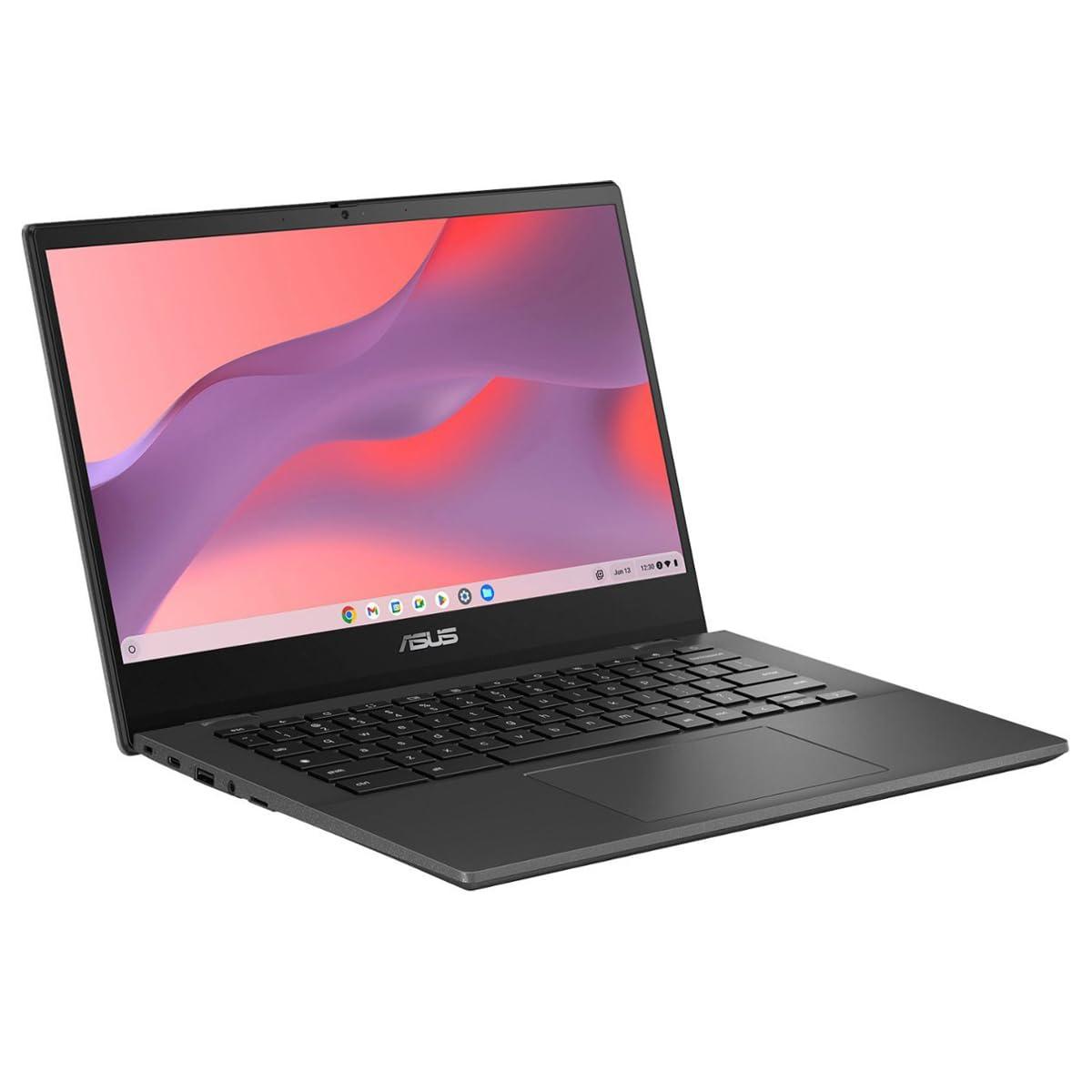 ASUS ASUS Chromebook for Student and Business, 14" HD Anti-Glare Display, MediaTek Kompanio 520, 4GB RAM, 64GB eMMC, Micro SD Card Reader, TB 4, Wi-Fi 6, Webcam, PDG HDMI Cable, Chrome OS, Gravity Gray