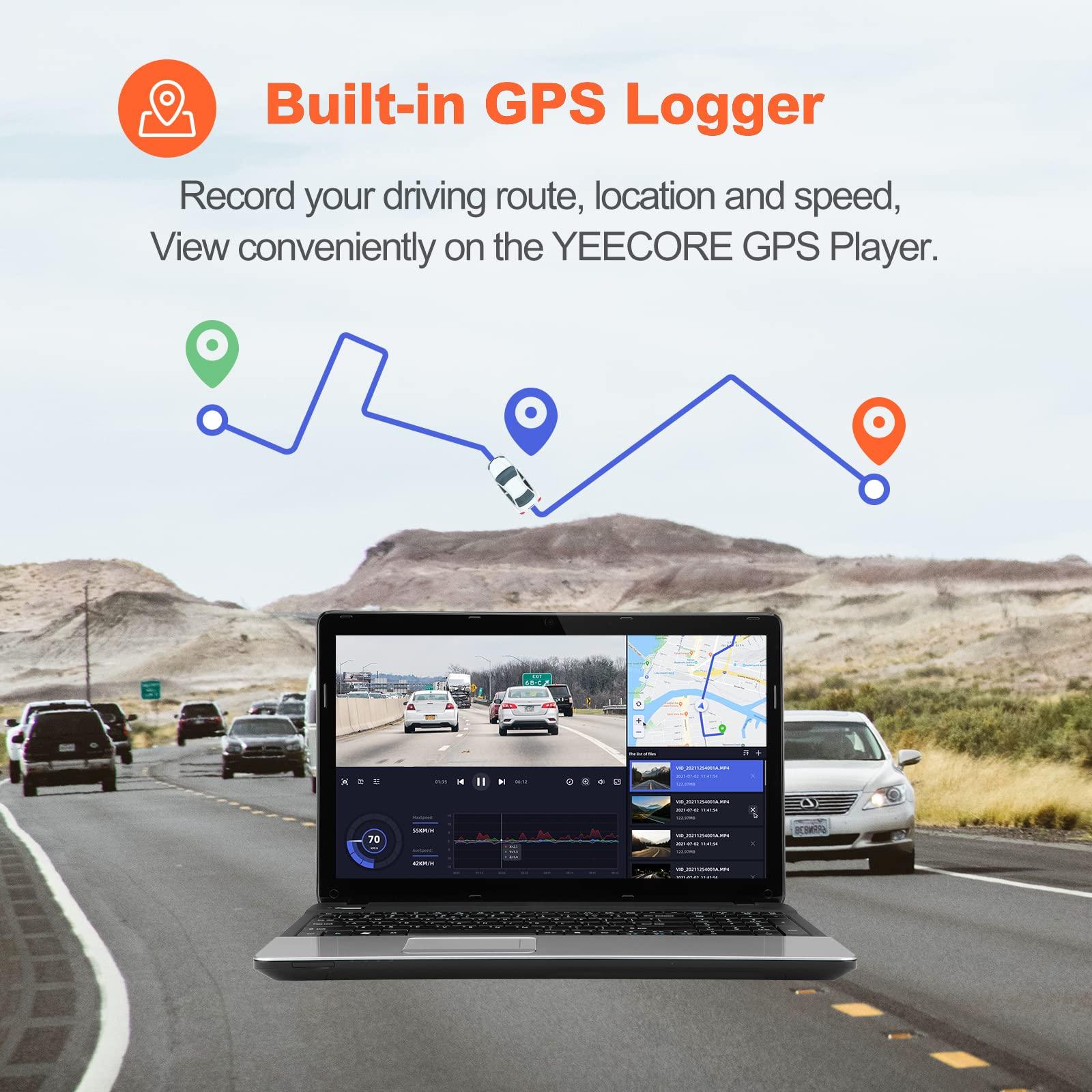 YEECORE Bundle: YEECORE D21 4K Dash Cam Front + Type-C Hardwire Kit