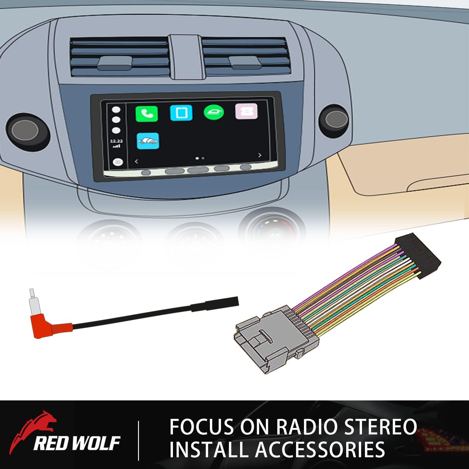 RED WOLF RED WOLF Car Radio ISO Wiring Harness Compatible with Toyota 2005-2020 Tacoma, 1996-2009 RAV4, 2004-2018 Tundra, Subaru 2014-2019 WRX Forester Non JBL System Aftermarket Stereo ISO Wire Cable Plug