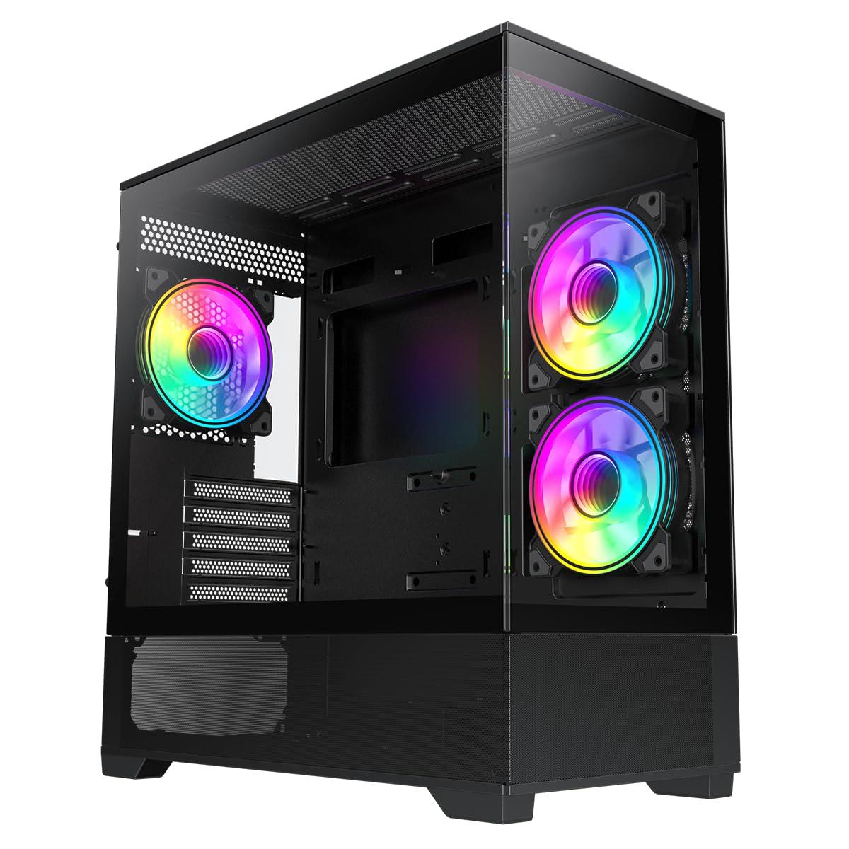 GAMEMAX GAMEMAX Vista MB Black Micro-ATX Tower Computer Case