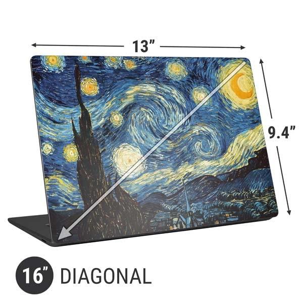 Skinit Skinit Laptop Decal Skin Compatible with Universal Laptop 16in (13 x 9.4in) - Bridgeman Art Van Gogh - The Starry Night Design