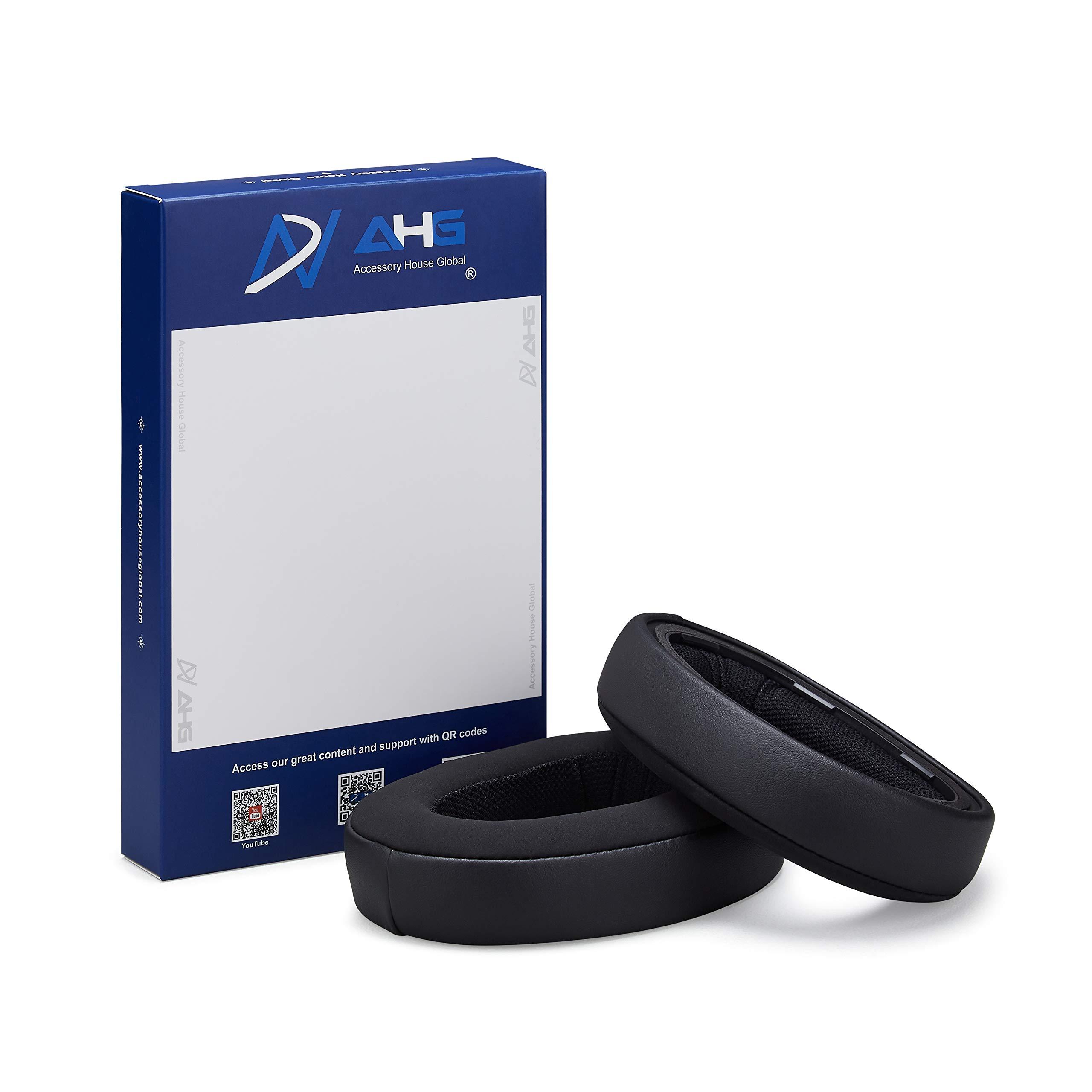 AHG Accessory House Global Replacement Ear Pads and Headband Compatible with Sennheiser GSP 500 GSP 550 GSP 600 GSP 670 Headphones. Premium Protein Leather | Soft high-Density Foam | Alcantara | Easy Installation