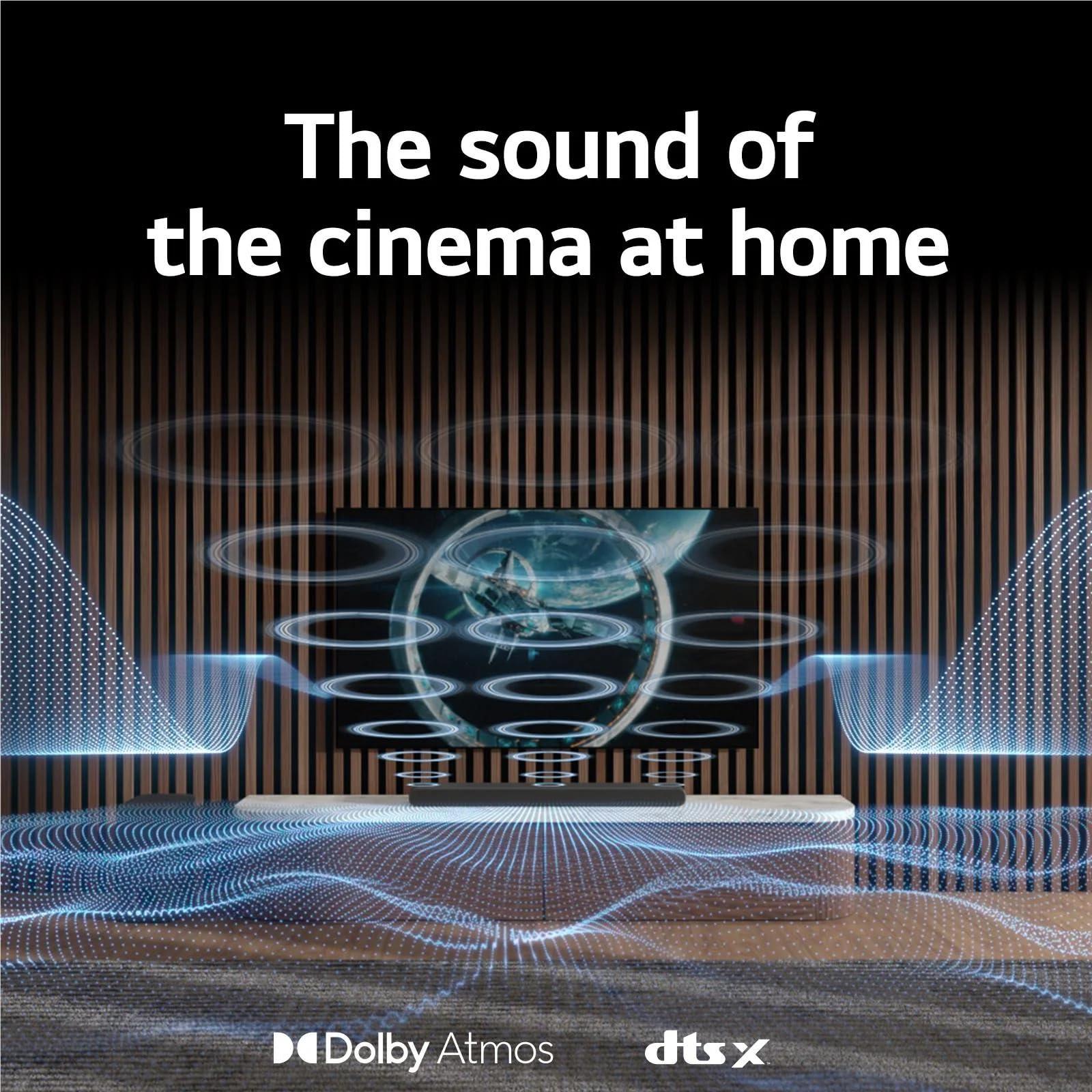 LG LG S77S 3.1.3 ch High Res Audio Sound Bar with Dolby Atmos and Wow Orchestra (Renewed)