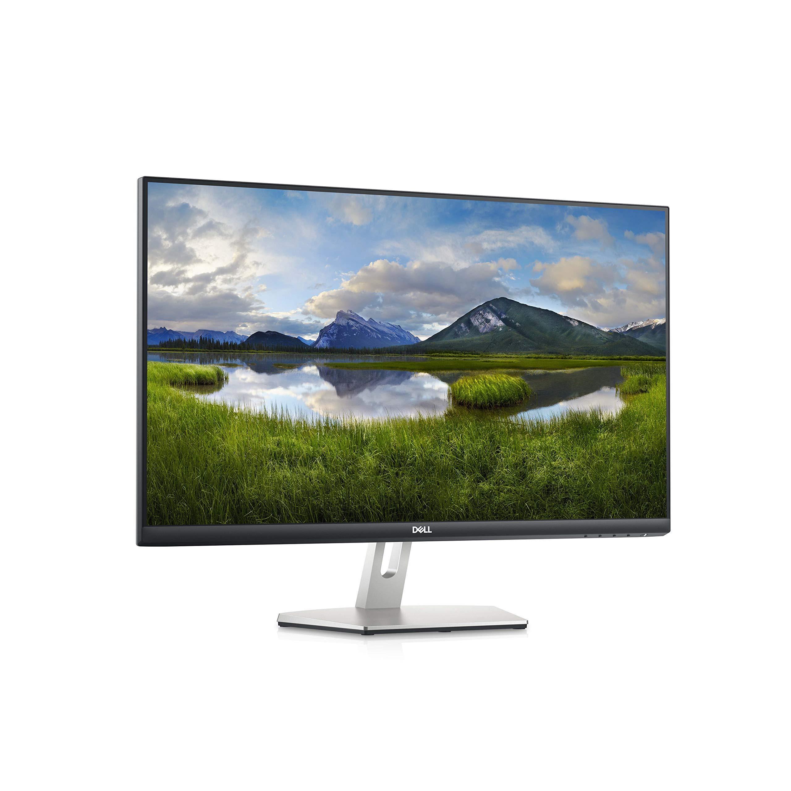 Dell Dell S2721D 27 Inch 1440p QHD, IPS Ultra-Thin Bezel Monitor, AMD FreeSync, HDMI, DisplayPort, Built in Speakers, VESA Certified, Silver (Renewed)