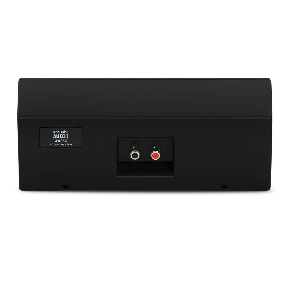 Acoustic Audio by Goldwood Acoustic Audio AA35CB Indoor 3 Way Speakers 2400 Watts Black Bookshelf 3 Pair Pack AA35CB-3PR