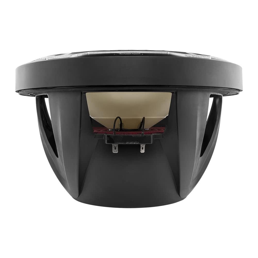 DS18 DS18 NXL-10SUB/BK Hydro 10\" Marine Subwoofer with Integrated RGB LED Lights 600W Max, 100% UV Stable, IP65 Waterproof, 4 Ohms - for All Elements, Boat, UTV, ATV & Jeeps (1 Speaker)