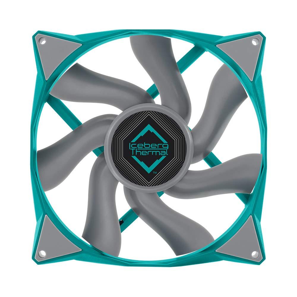 IceGALE Iceberg Thermal IceGALE Xtra 140mm PWM Ball Bearing High Performance Case Fan ((2-Pack) Teal)