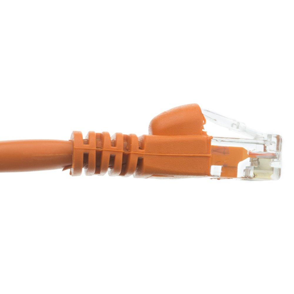 CableWholesale CableWholesale 1000 Foot Bulk Cat6 Ethernet Cable, 24 AWG, 350 Mhz, ETL Listed 4 Pair Solid Copper, Unshielded Twisted Pair(UTP) with Pull Box, Orange