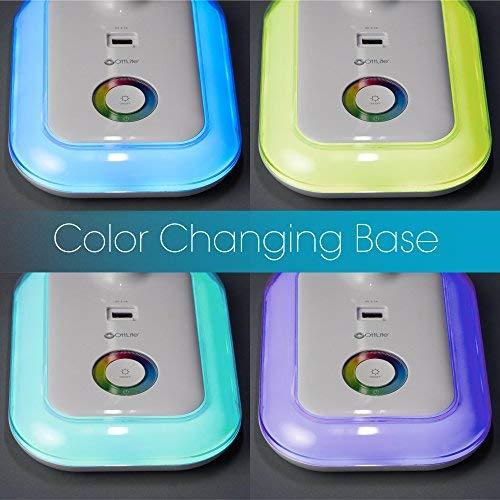 OttLite OttLite Glow LED Desk Lamp with USB Charging Port - Portable, Adjustable, Desk Light,White