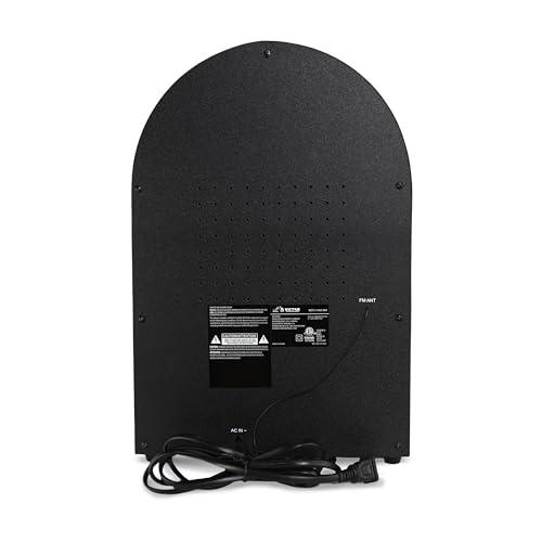 VICTOR VICTOR Wilshire Desktop Bluetooth Jukebox with FM Radio, Built-in Stereo Speaker and Multicolor LED Lighting, Mahogany (VDTJ-1450-MH)