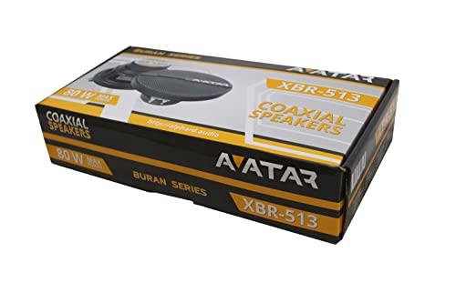 Avatar Avatar 5.25" 160 Watts 4-Ohm Black Coaxial Speakers Buran Series XBR-513 Pair
