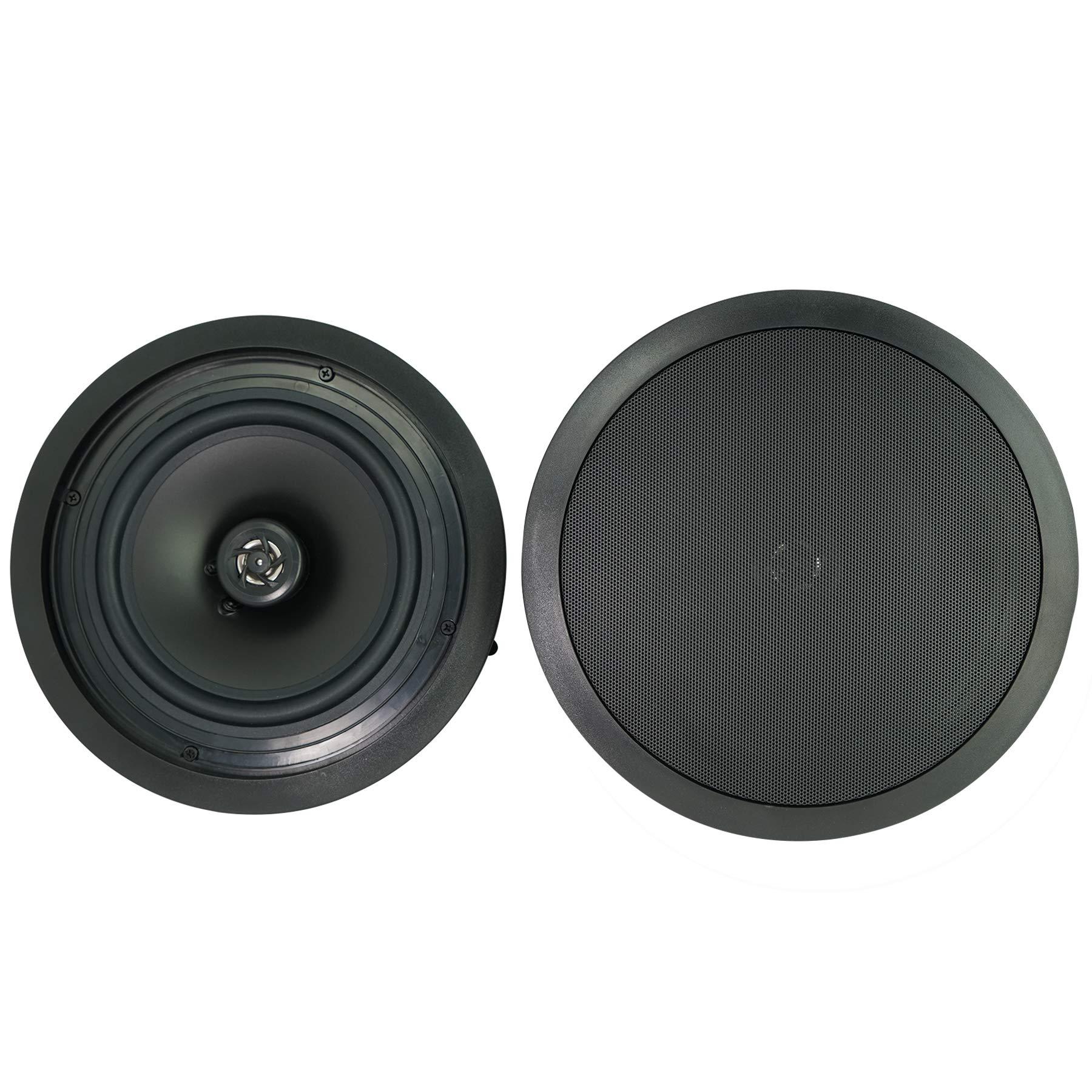 Rockville Rockville 6 Zone Commercial Amplifier+(4) 8" Ceiling Speakers for Restaurant/Bar
