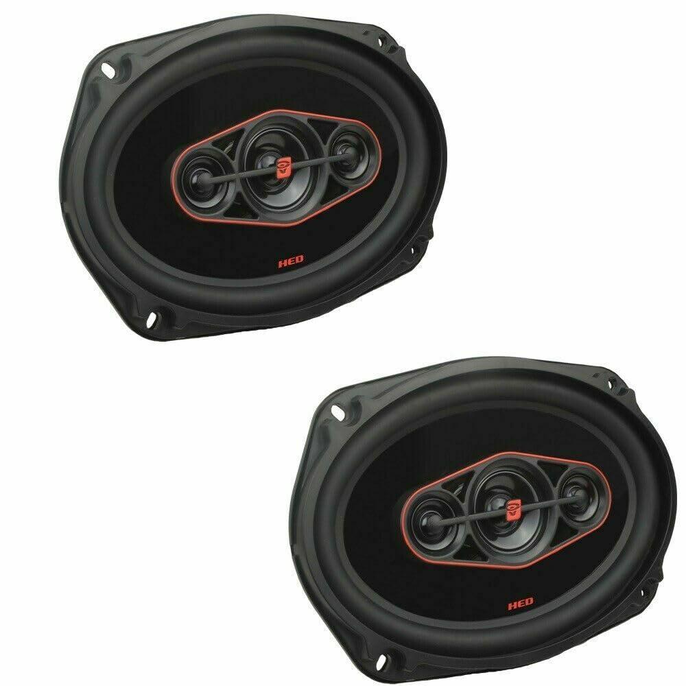 Cerwin-Vega Cerwin Vega HED Series 6\"x9\" 4-Way Coaxial Car Speakers, 4, 65W RMS/, Premium Car Audio System, Durable Steel Frame, Superior Sound Quality, Ideal for Enhanced Car Speaker H7694