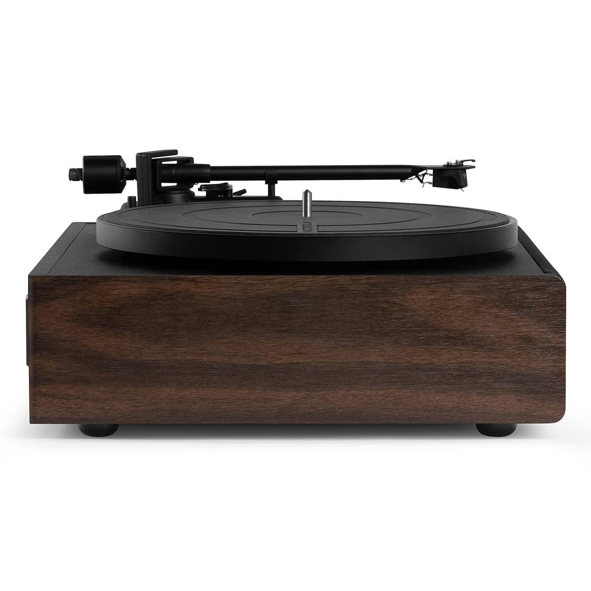 Victrola Victrola Premiere V1 Soundbar System with Built-in Record Player, Wireless Subwoofer and 5.0 Bluetooth Streaming, Stereo Soundbar, 6.5\" Powered Subwoofer, Supports 33-1/3 and 45 RPM Vinyl Records