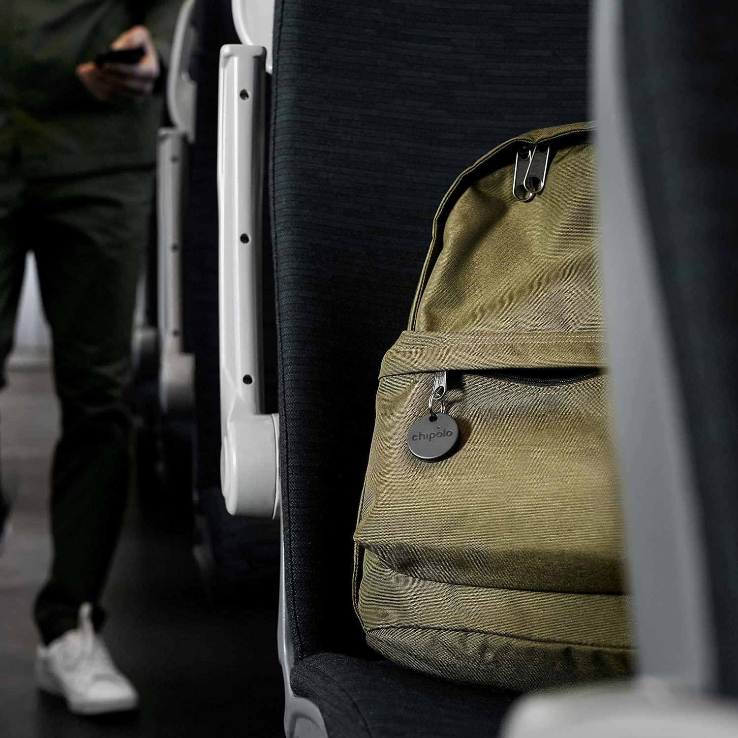 Chipolo Chipolo ONE Spot - 4 Pack - Finder, Bluetooth Tracker - Works with The Apple Find My app (only for iOS) (Almost Black)