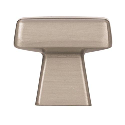 Amerock Amerock | Cabinet Knob | Satin Nickel | 1-3/16 inch (30 mm) Length | Blackrock | 1 Pack | Drawer Knob | Cabinet Hardware