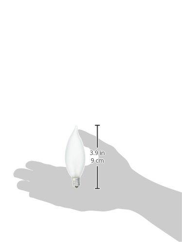 LEDVANCE SYLVANIA Double Life Incandescent Light Bulb, B10, 40W, Dimmable, Candelabra Base, 285 Lumens, Frosted - 6 Count (Pack of 1) (15323)