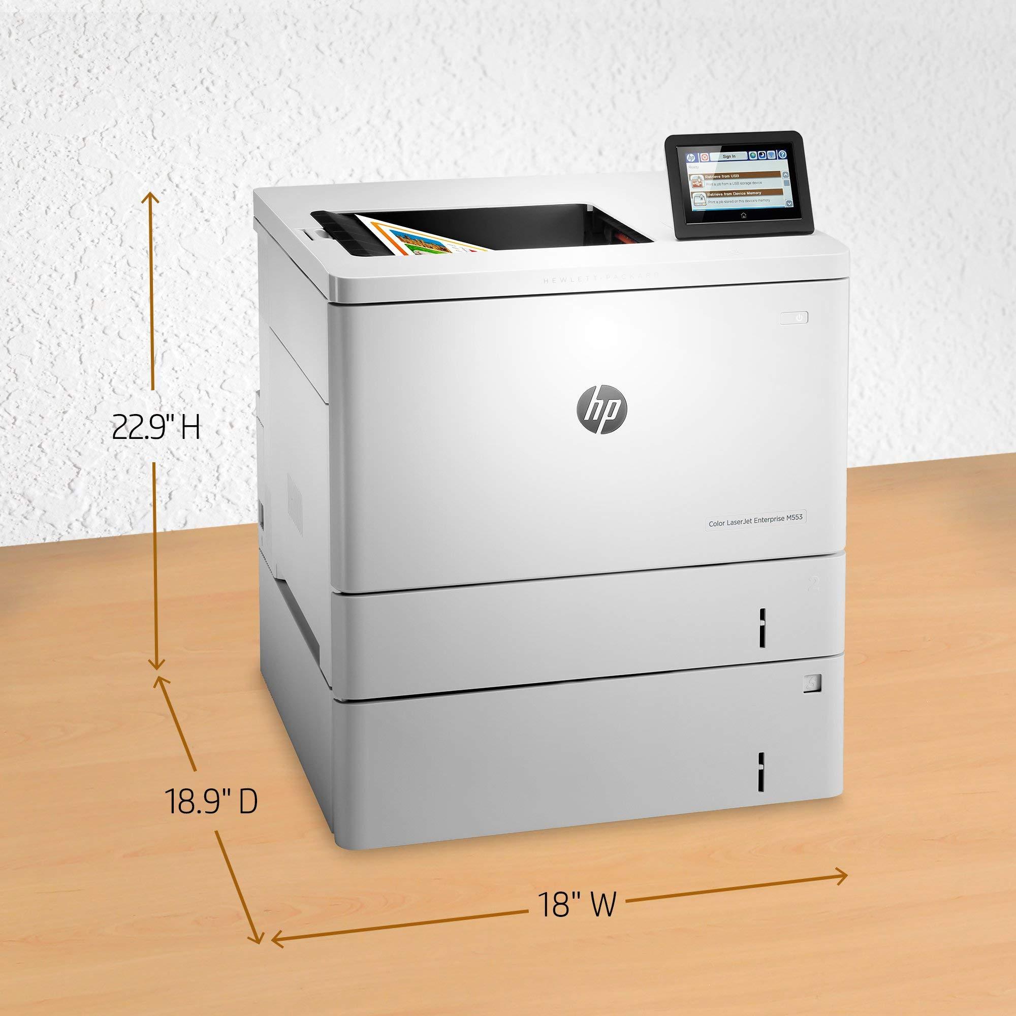 HP HP LaserJet Enterprise M553x Color Printer, (B5L26A) (Renewed)