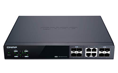 QNAP QNAP QSW-M804-4C 10GbE Managed Switch, with 4-Port 10GbE SFP+/RJ45 Combo and 4-Port 10GbE SFP+ Gigabit