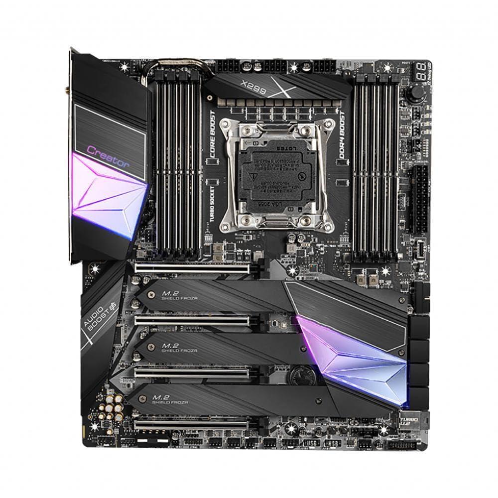 Generic Generic Creator X299 Fit for LGA2066 DDR4 256G SATA3x8 M.2x3 U.2 USB3.2 Support I9 E-ATX Desktop Motherboard