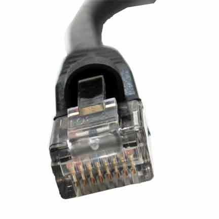 SF Cable SF Cable 10ft Cat 6 Unshielded (UTP) Ethernet Network Cable, RJ45 Plugs, 24AWG 4pair Stranded Copper Wire, 550Mhz Snagless Patch Cable - Black