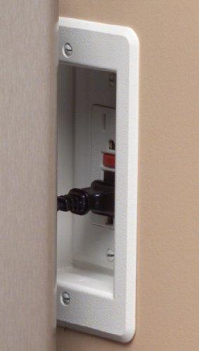 Arlington Industries Arlington DVFR1W-1 Recessed Electrical/Outlet Mounting Box, Single Gang