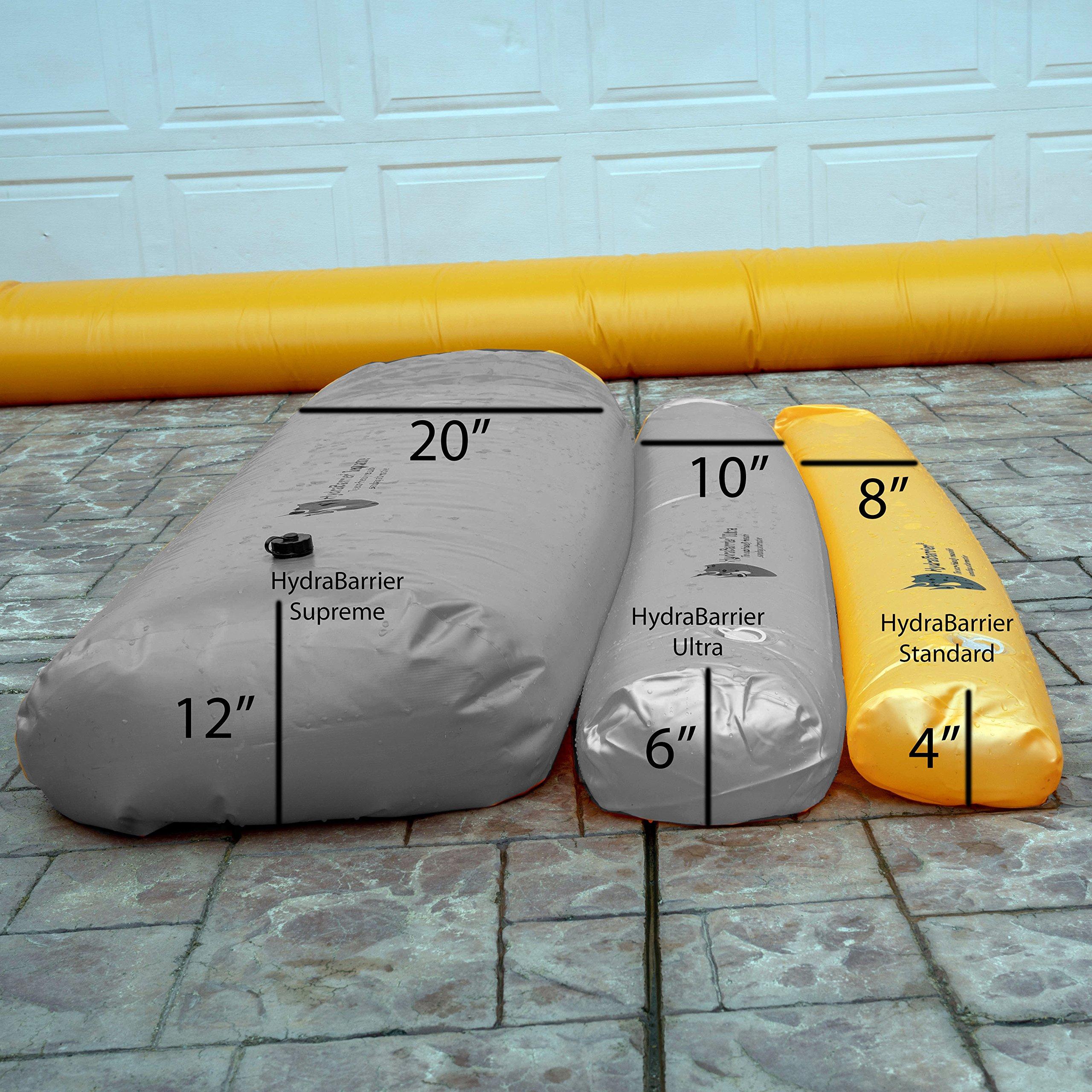 Watershed Innovations Watershed Innovations Best Sandbag Alternative - Hydrabarrier Standard 12 Foot Length 4 Inch Height - Water Diversion Tubes That Are the Lightweight, Re-usable, and Eco-friendly (Single Unit),Orange
