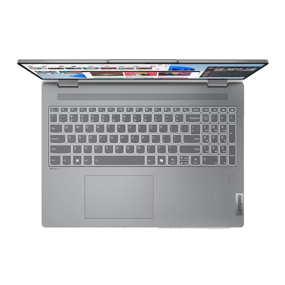 Lenovo Lenovo IdeaPad 5 16AHP9 16" 2-in-1 Laptop Computer - Luna Grey AMD Ryzen 7 8845HS 3.8GHz Processor; 16GB LPDDR5x Onboard RAM; 1TB Solid State Drive; AMD Radeon 780M Graphics