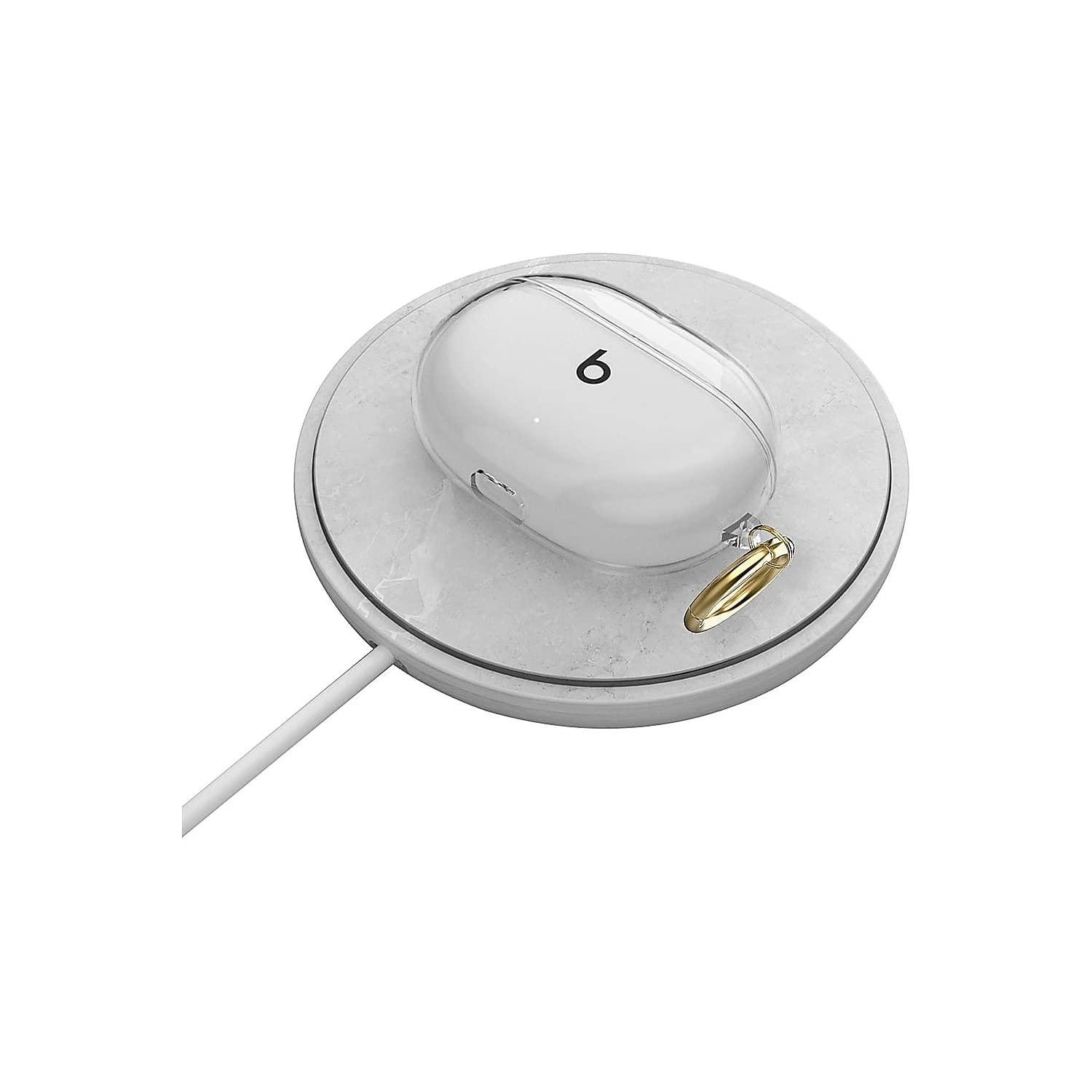 ZERODAMAGE SAHARA CASE SaharaCase Hybrid Flex Case for Dr. Dre Studio Buds 2021 [Rugged] Full Body Protection Antislip Grip Slim with Keychain (Clear)