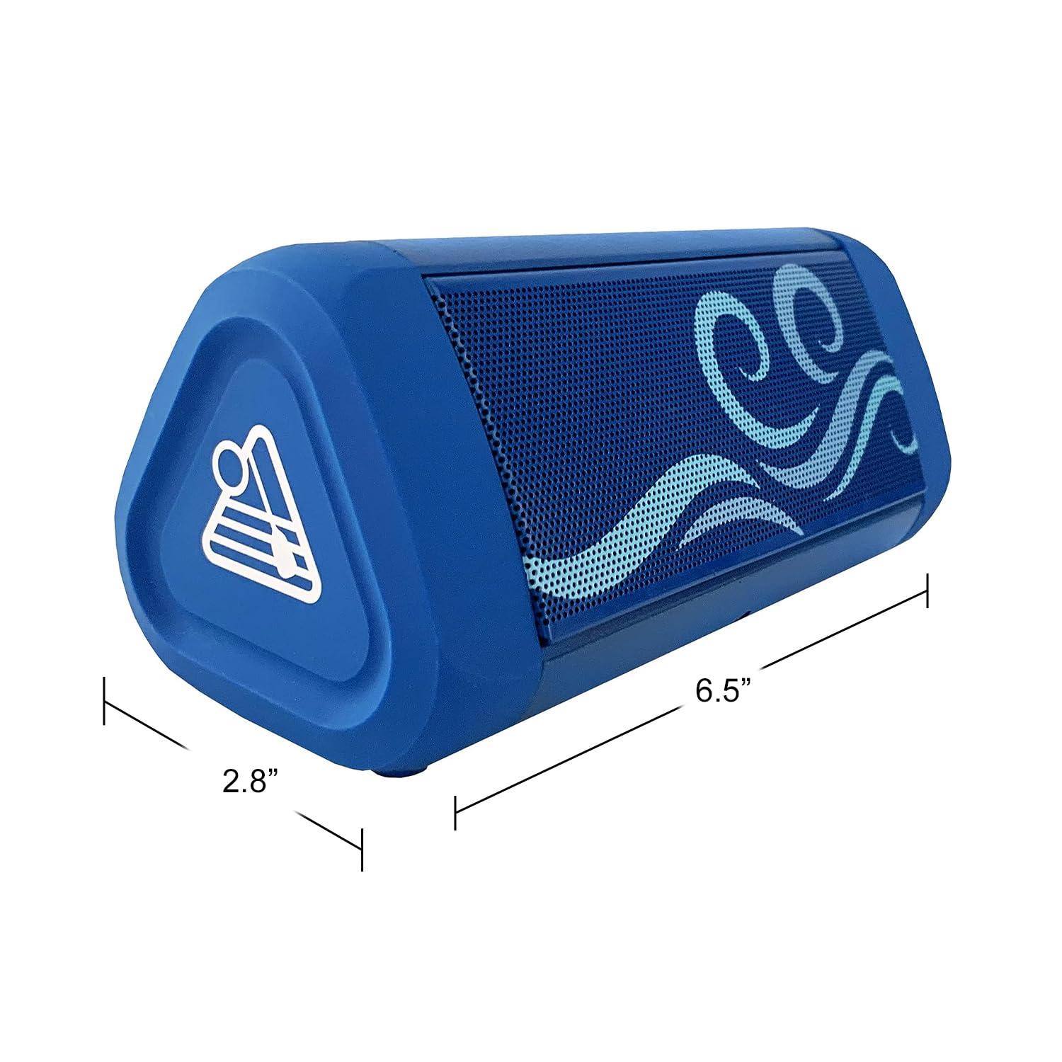 Cambridge Soundworks OontZ Ultra Portable Bluetooth Speaker 5.0 - IPX7 Waterproof, 14W Enhanced Sound, 20-Hr Battery, 100ft Range, Deep Bass and Clear Audio, Durable Shower Speaker for Pool or Beach (SUP Edition, Blue)