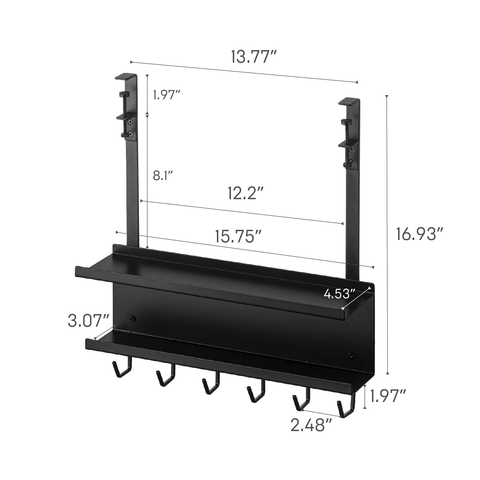 YAMAZAKI Yamazaki Home Smart Under-Desk Cable & Router Storage Rack Organizer Rack for Minamlist Office - Steel