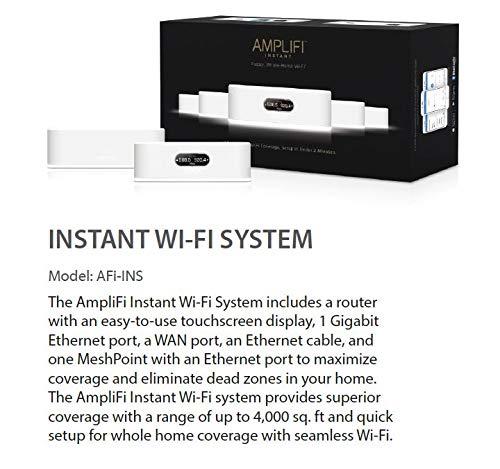 Ubiquiti Networks Ubiquiti Networks AmpliFi Instant Mesh System - EU Ver. with Router and 1 Mesh Point, Wi-Fi/Gigabit Ethernet (1 WAN, 2 LAN), Whole-Home and Mesh Wi-Fi Systems