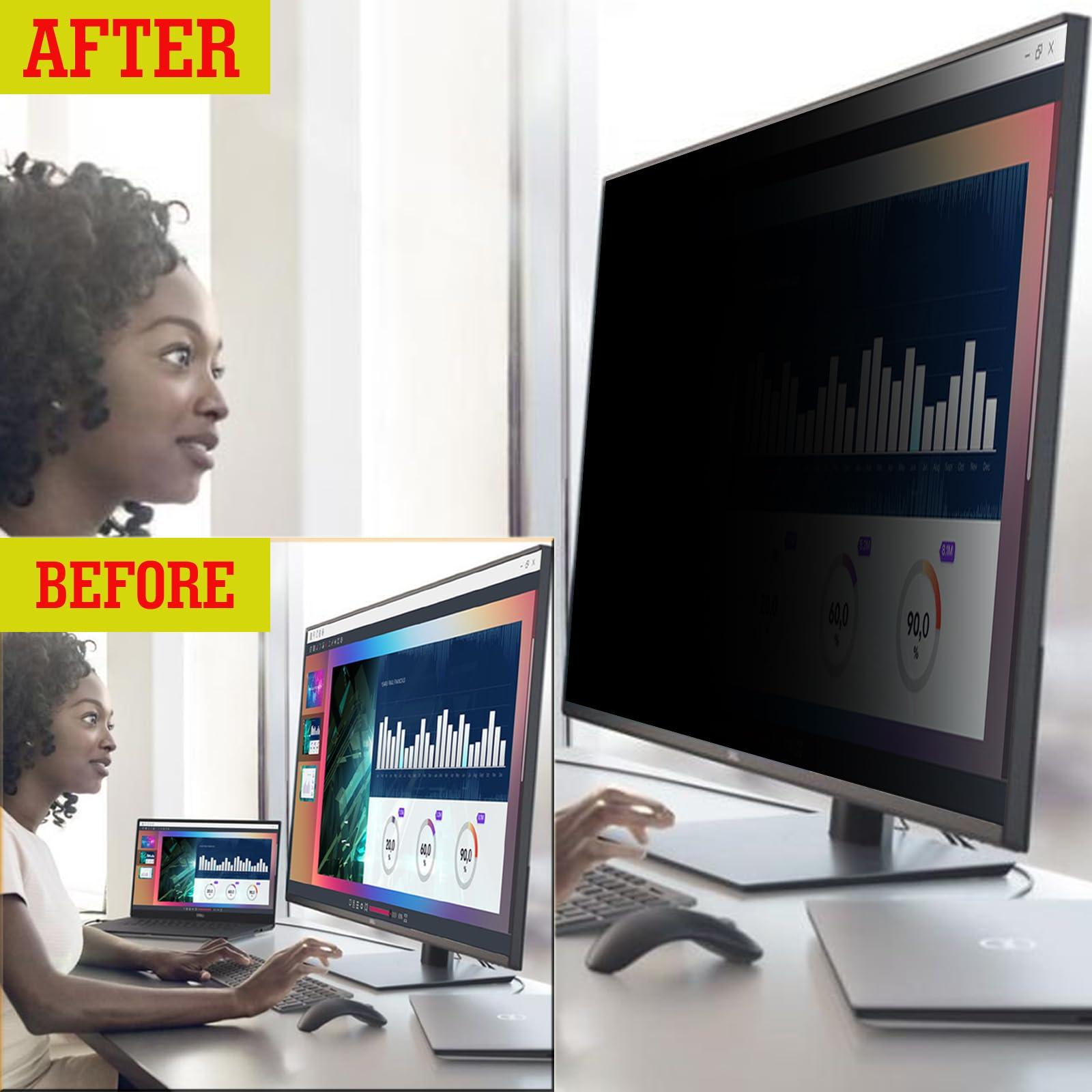 APeiSi 40 Inch Privacy Screen Filter for Computer Widescreen 16:9 TV Monitor - Privacy Shield,Anti-Glare and Anti-Blue light Protector