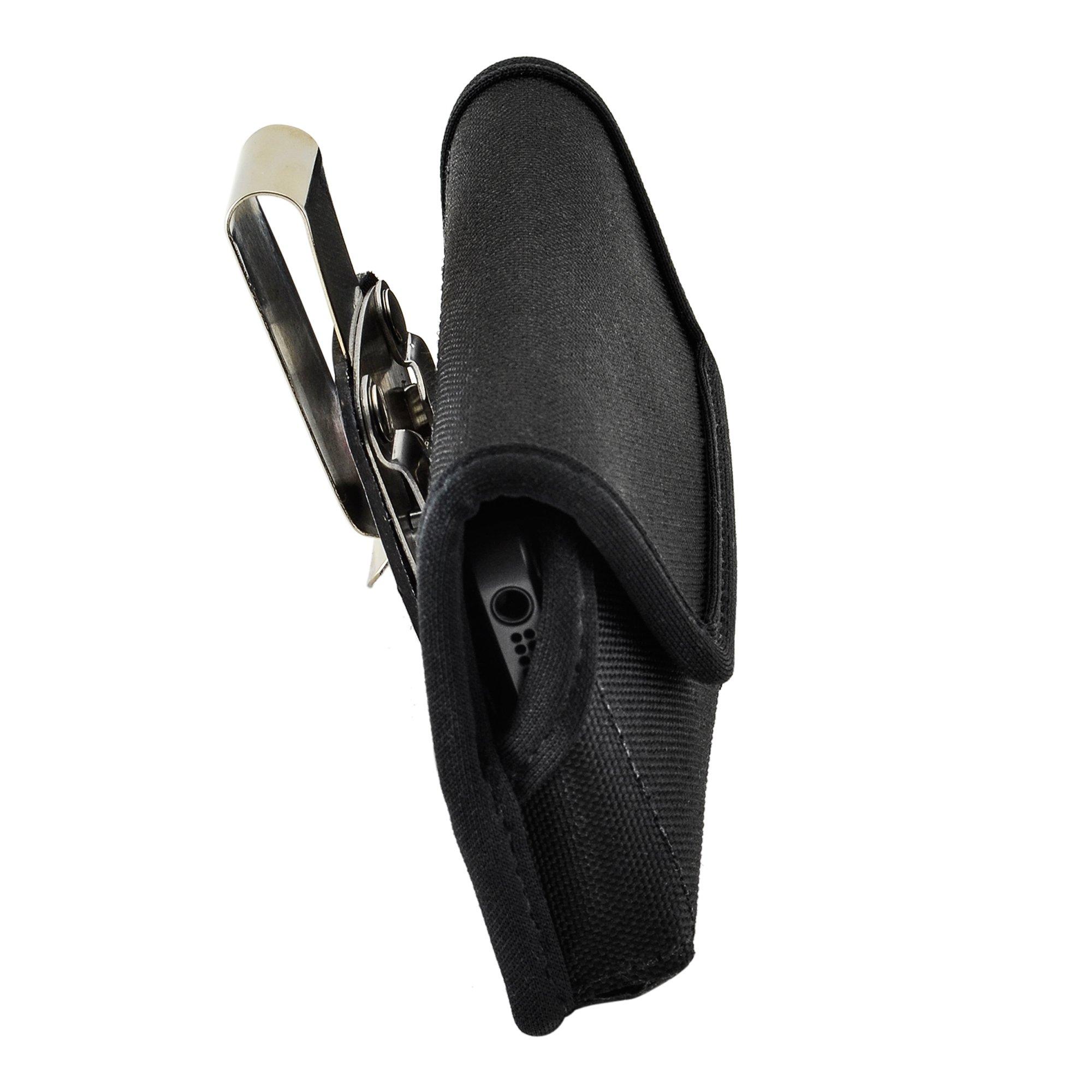 TurtleBack Turtleback Belt Clip Case Compatible with iPhone SE (1st Gen), 5, 5c, 5s, Black Holster Nylon Pouch with Heavy Duty Rotating Belt Clip Horizontal