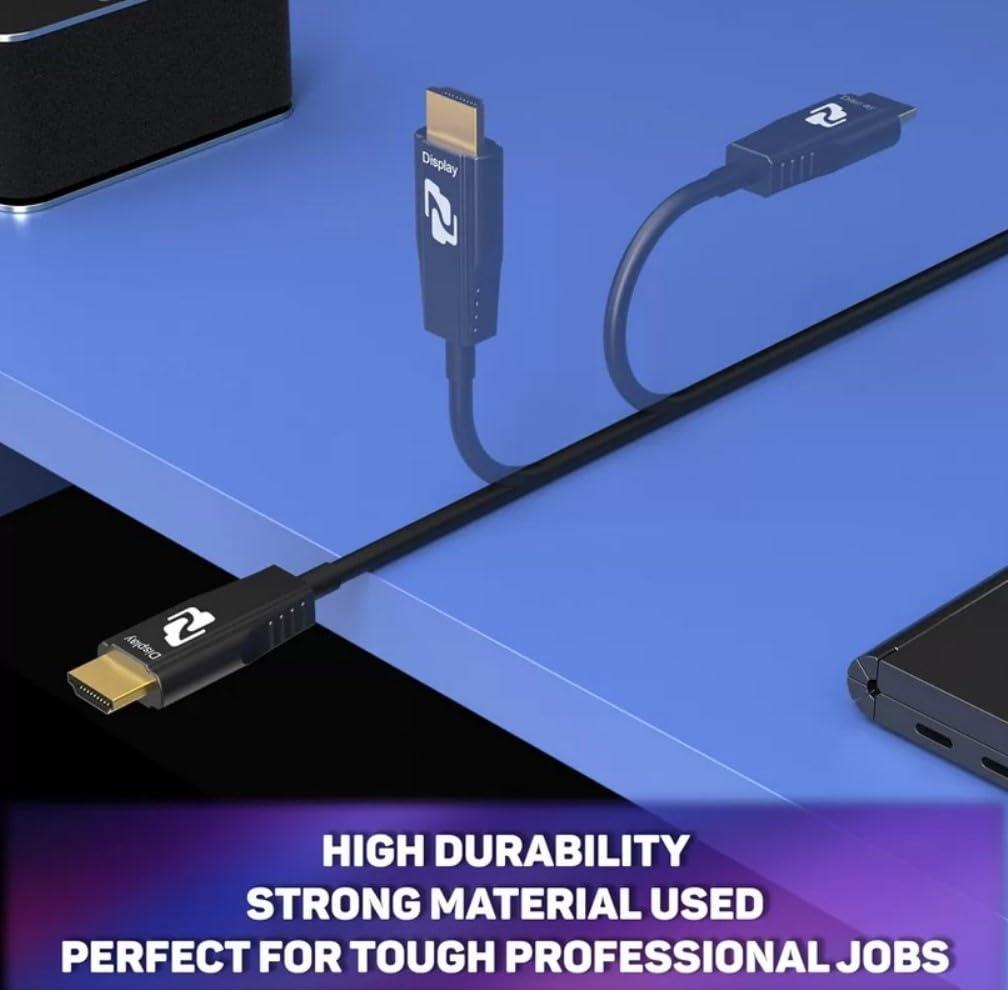 BZB GEAR BZB GEAR 8K Ultra HD HDMI 2.1 48Gbps Active Optical Cable - 75m/250ft - BG-CAB-H21A75