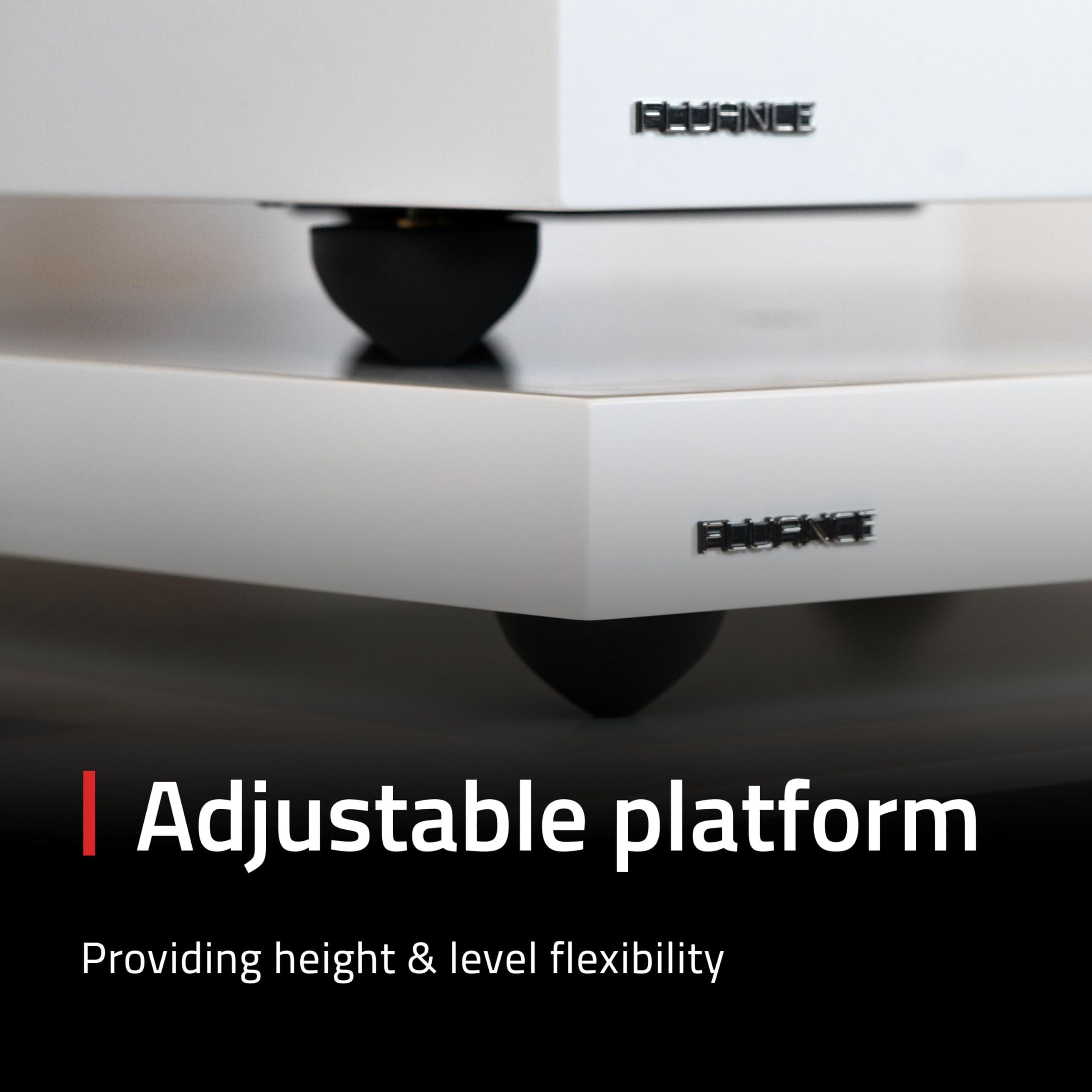 Fluance Fluance RT85 Reference High Fidelity Vinyl Turntable Record Player with Ortofon 2M Blue Elliptical Cartridge and Anti-Vibration Wood Isolation Base - Piano White