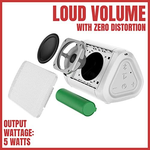 Cambridge Soundworks Cambridge Soundworks OontZ Angle Solo Bluetooth Portable Speaker, Compact Size, Surprisingly Loud Volume & Bass, 100 Foot Wireless Range, IPX5, Perfect Travel Speaker, Bluetooth Speakers (White)
