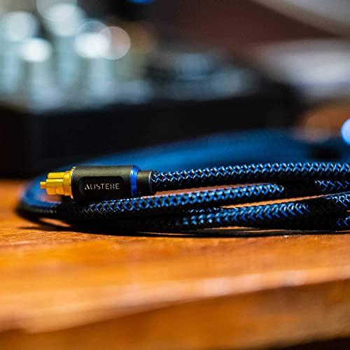 AUSTERE AUSTERE V Series Optical Audio Cable 2.0m | Pure Gold Connectors, aDesign Precision LinkFit Housing & WovenArmor High-Flex Cable (2021)